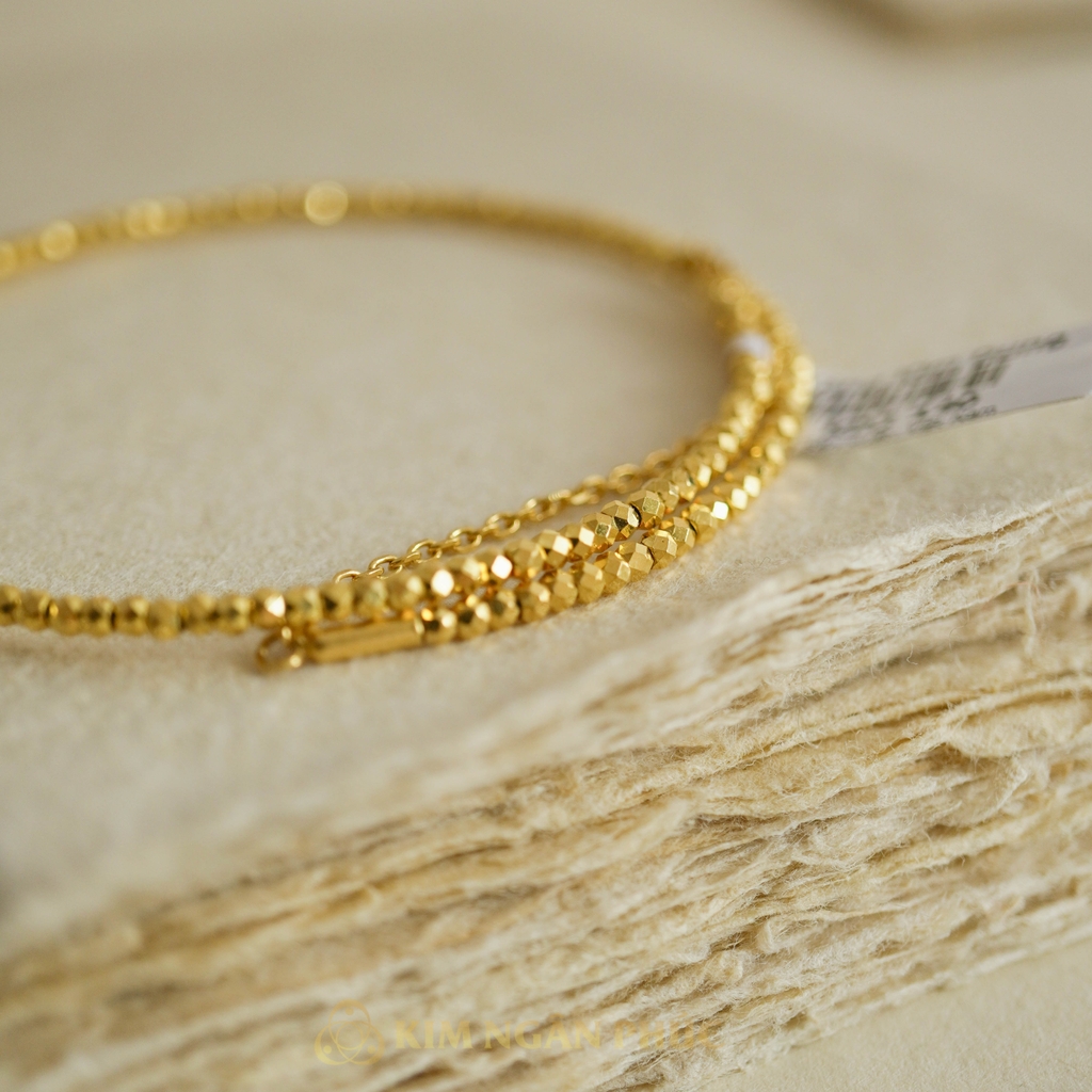Lắc Tay Hạt Vòng Nhỏ Tinh Tế 24K