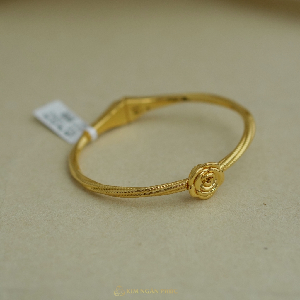 Lắc Tay Hoa Hồng 24K