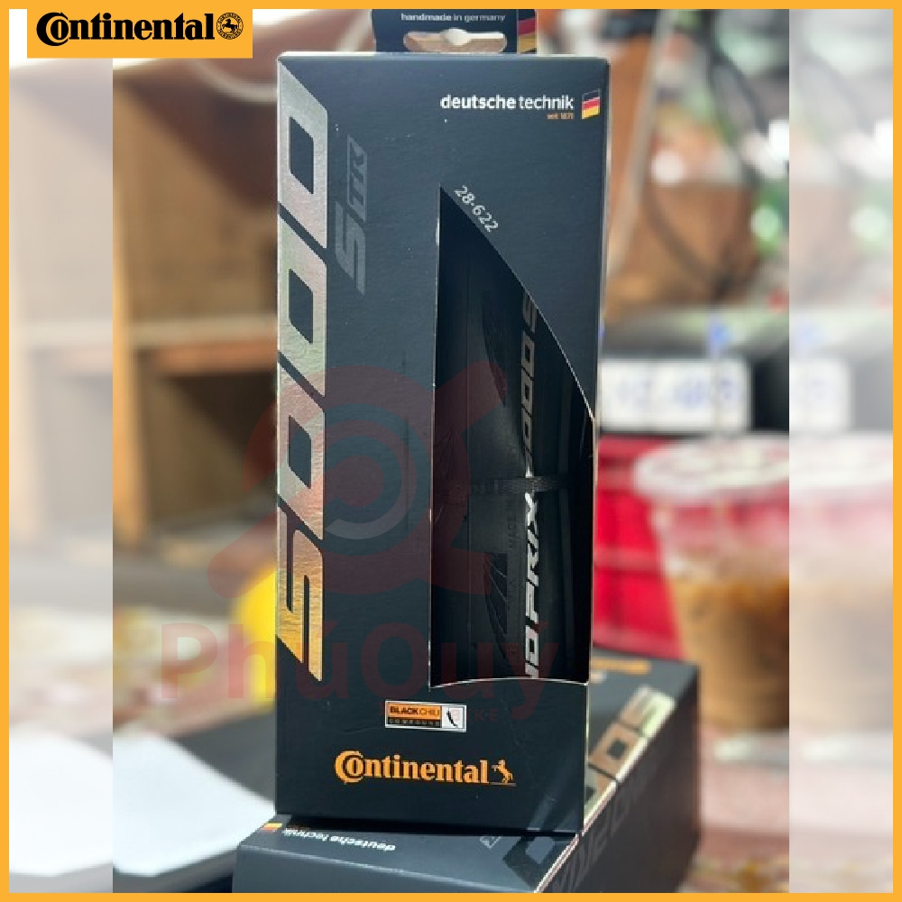 Vỏ gấp 700x28c ĐEN Continental 5000 STR Grand Prix Tubeless
