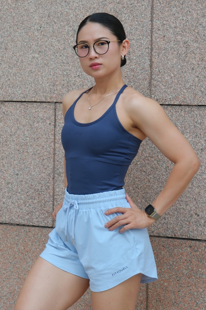 Quần Short Thể Thao 2 Lớp ANYWEAR - Xanh Baby