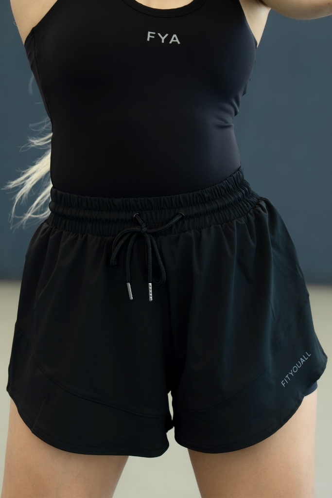 Quần Short Thể Thao 2 Lớp ANYWEAR - Đen