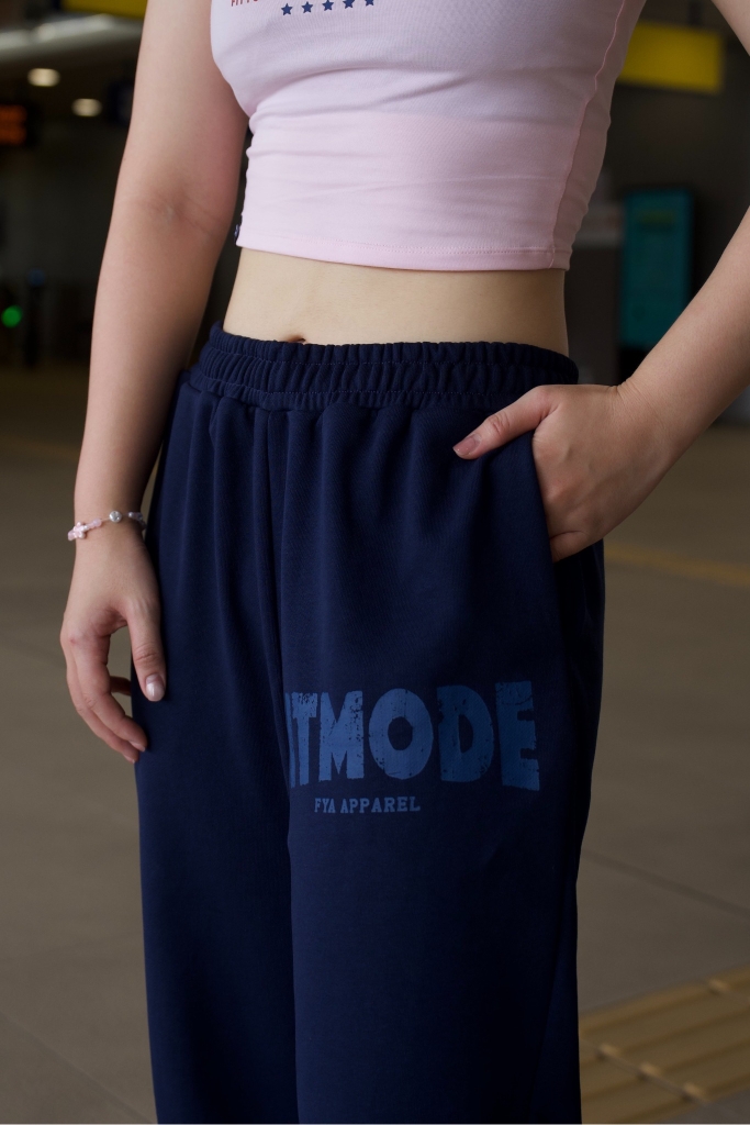 Quần Dài Nỉ Ống Suông FITMODE - Nâu