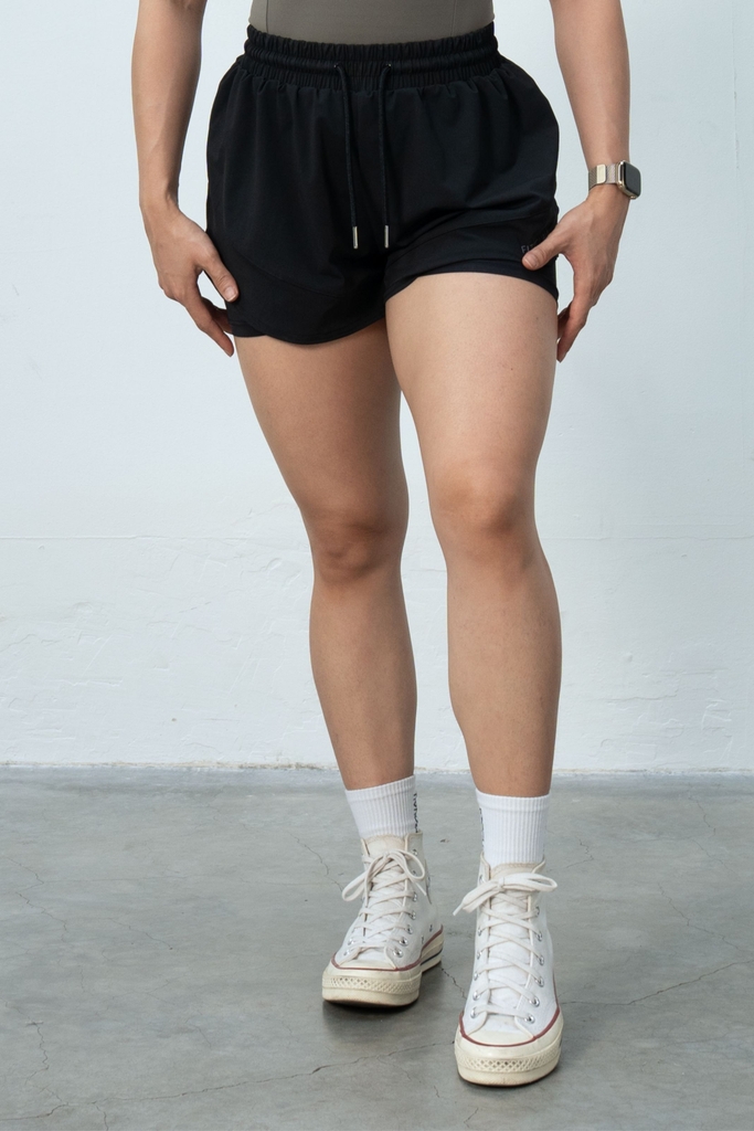 Quần Short Thể Thao 2 Lớp ANYWEAR - Đen