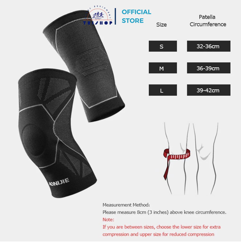 Băng gối đàn hồi bảo vệ khớp Aonijie E4108