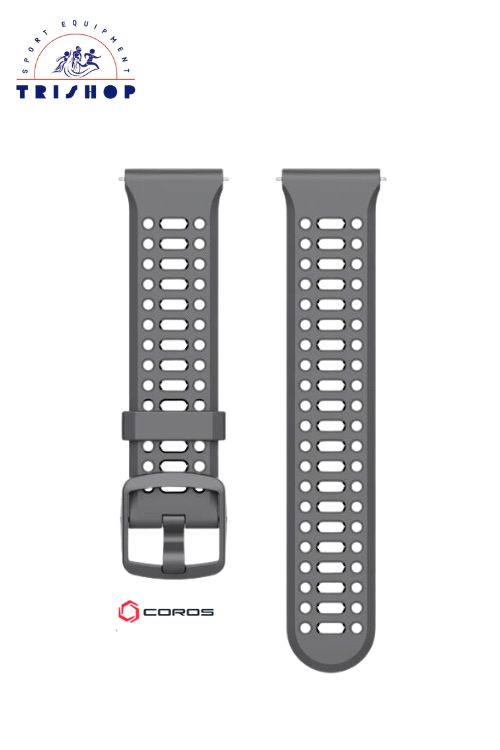 Dây đồng hồ dành cho Coros Pace 3 - 22cm - Silicon - Đen