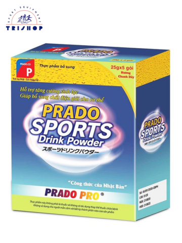Bột pha nước điện giải Nhật Bản Prado Sports Drink Powder Plus