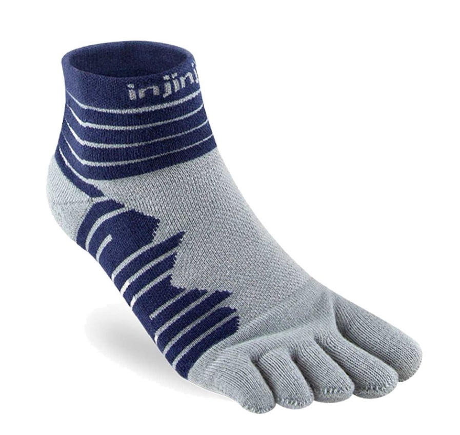 Tất xỏ ngón chạy bộ Inijinji Ultra Run Mini-Crew