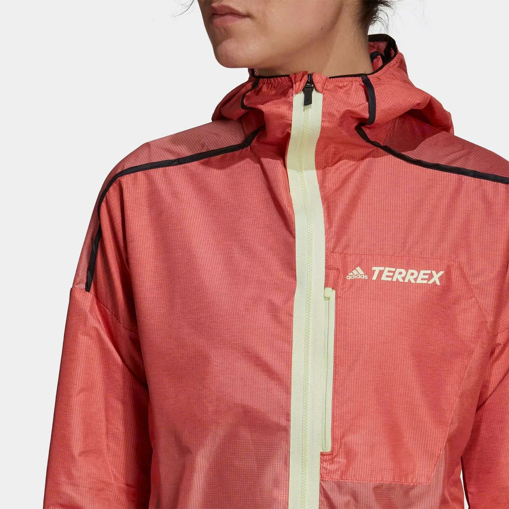 Áo khoác chạy trail Nữ Adidas Terrex H11745 - Màu Cam