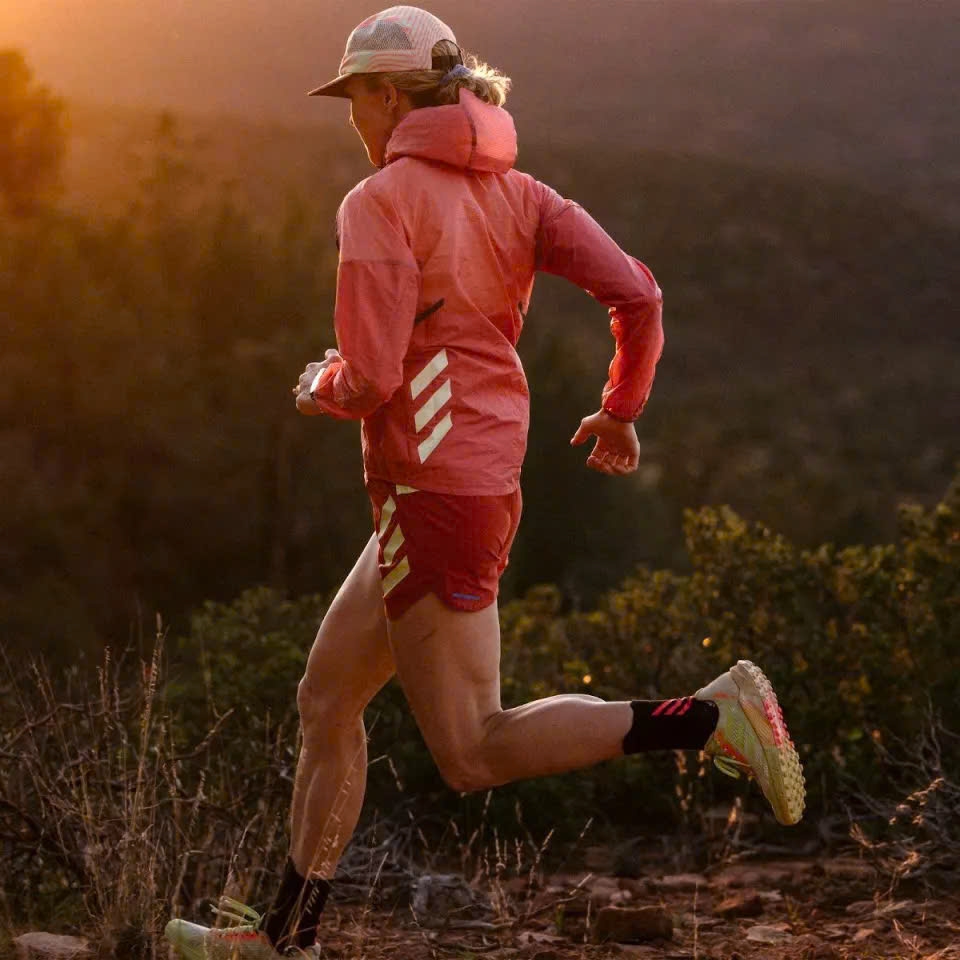 Áo khoác chạy trail Nữ Adidas Terrex H11745 - Màu Cam