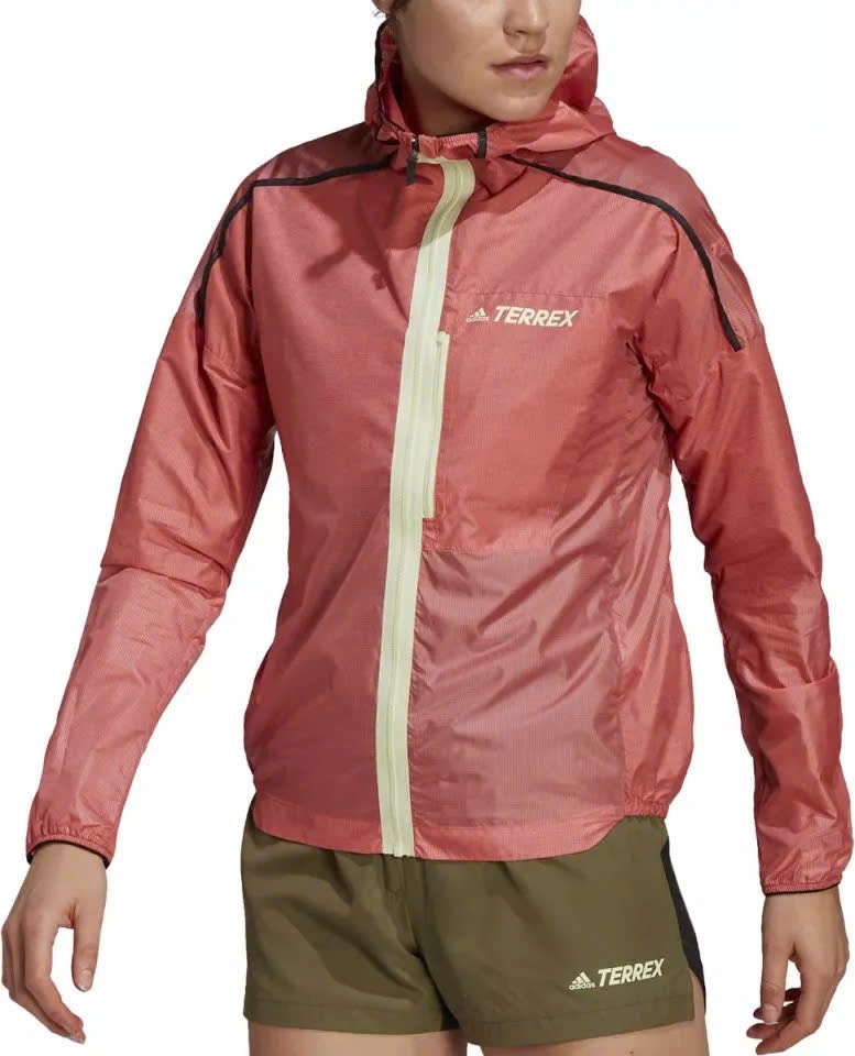 Áo khoác chạy trail Nữ Adidas Terrex H11745 - Màu Cam