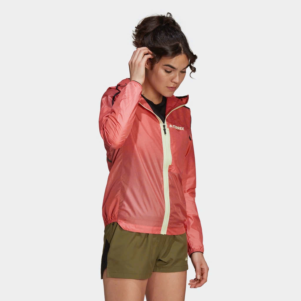 Áo khoác chạy trail Nữ Adidas Terrex H11745 - Màu Cam