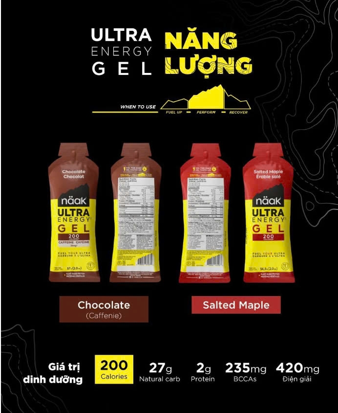 Gel NAAK bổ sung năng lượng ultra energy 200calo