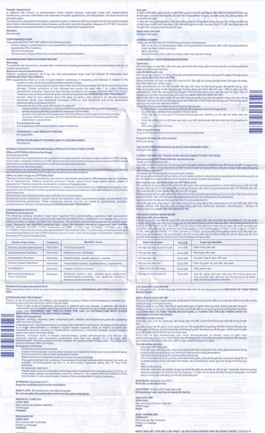 Thuốc đạn Efferalgan 150mg UPSA SAS giảm đau, hạ sốt (2 vỉ x 5 viên)