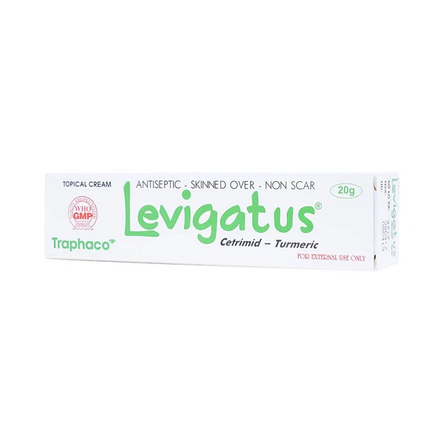 Kem bôi da Levigatus Traphaco điều trị mụn trứng cá, mụn mủ, vết thương nông, trầy da (20g)