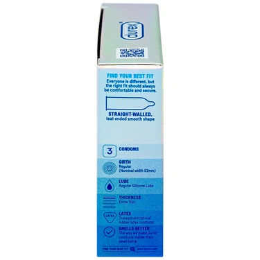 Bao cao su Durex Invisible Extra Thin Extra Sensitive siêu mỏng, vừa vặn và ôm sát (3 cái)