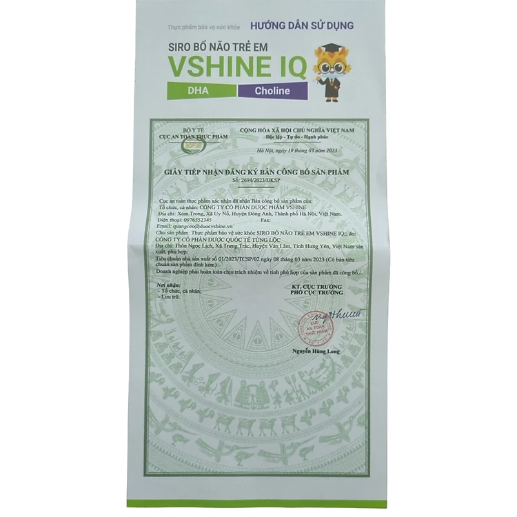 Siro Bổ Não Trẻ Em Vshine IQ