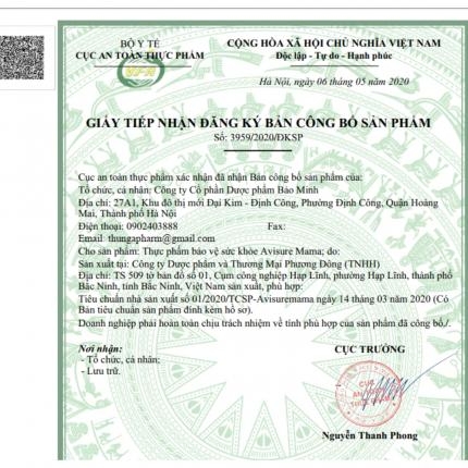 Avisure Mama - Bổ sung vitamin tổng hợp cho bà bầu