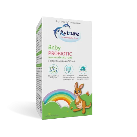 Avisure Baby Probiotic Men Vi Sinh Từ Mỹ Với 1 Tỷ Lợi Khuẩn/5 Giọt
