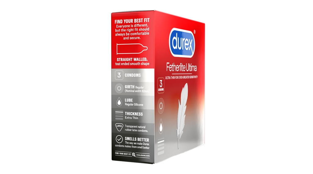 Bao cao su Durex Fetherlite Ultima 52mm hộp 3 cái
