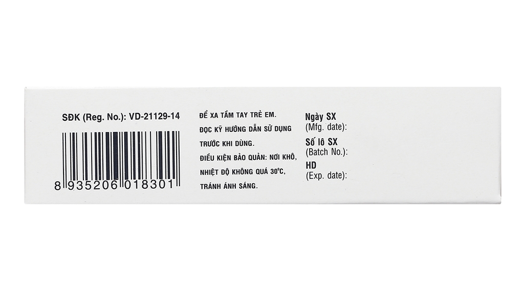 BisacodylDHG 5mg trị táo bón, làm sạch ruột trước và sau phẫu thuật (4 vỉ x 25 viên)