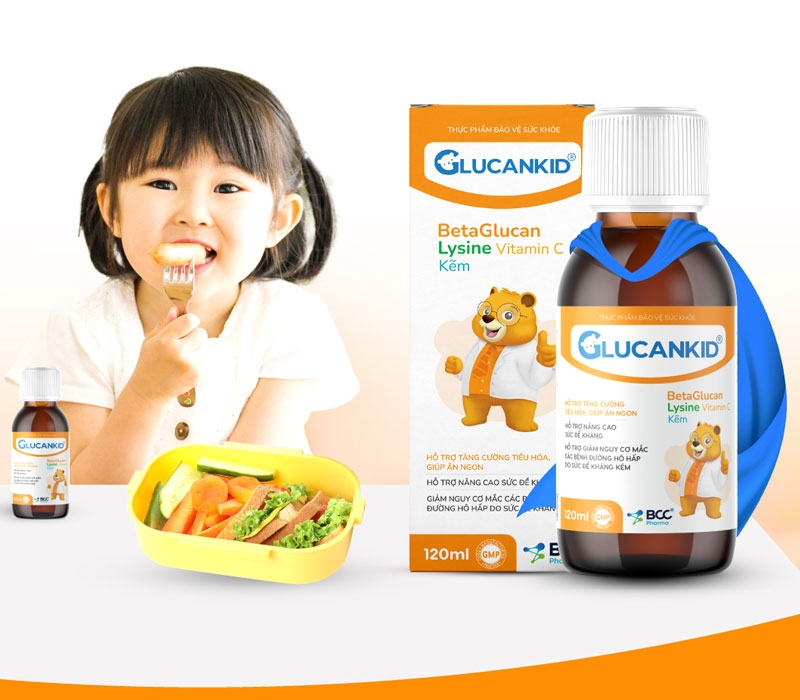 Glucankid: hỗ trợ tăng cường tiêu hóa, ăn ngon, nâng cao sức đề kháng