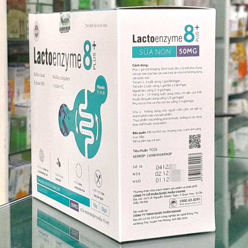 Lacto Enzyme 8+ Plus, Hỗ trợ bổ sung vi khuẩn có ích cho đường ruột