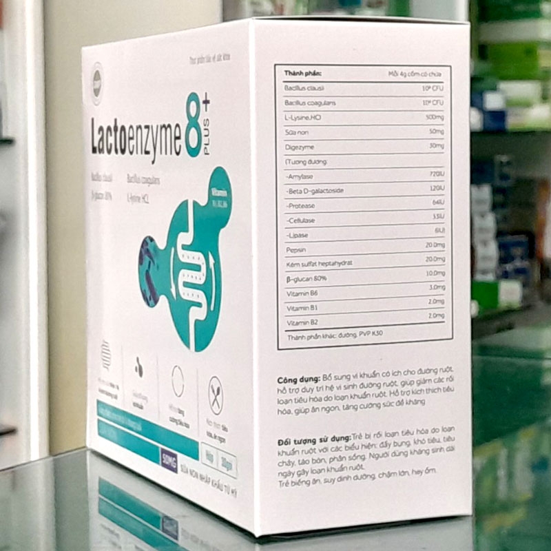 Lacto Enzyme 8+ Plus, Hỗ trợ bổ sung vi khuẩn có ích cho đường ruột