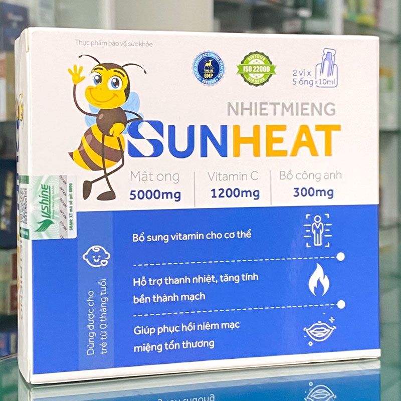 Nhiệt Miệng Sunheat, hỗ trợ thanh nhiệt, tăng tính bền thành mạch
