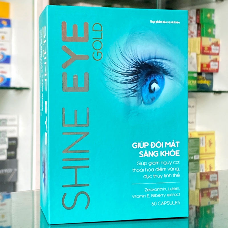 Shine Eye Gold: hỗ trợ giảm nguy cơ thoái hóa điểm vàng, đục thủy tinh thể
