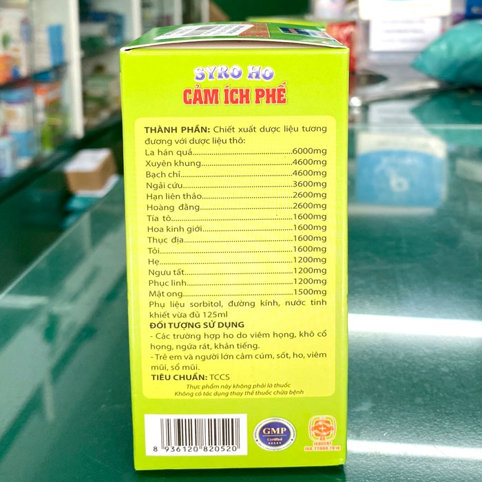 Siro Ho Cảm Ích Phế: hỗ trợ bổ phế, giảm ho, tiêu đờm, thông thoáng đường thở
