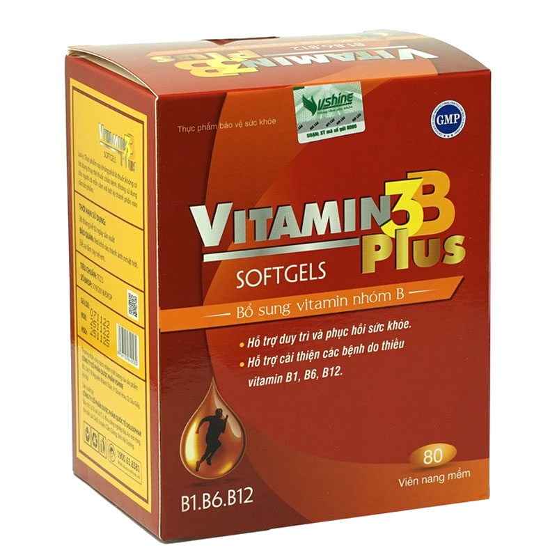 Vitamin 3B Plus Vshine: hỗ trợ cải thiện các bệnh do thiếu vitamin B1, B6, B12