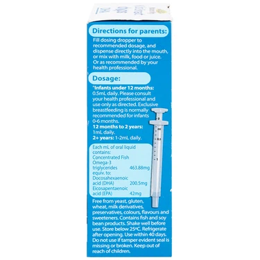 Siro Kids Smart Drops DHA 20ml Nature's Way thúc đẩy sự phát triển của não bộ và hệ thần kinh ở trẻ nhỏ