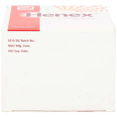 Thuốc Henex 500mg Abbott điều trị suy tĩnh mạch - mạch bạch huyết, cơn trĩ cấp (10 vỉ x 10 viên)