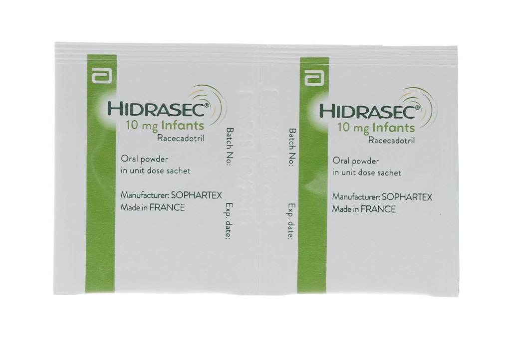 Thuốc bột Hidrasec 10mg điều trị tiêu chảy cấp ở trẻ (16 gói)