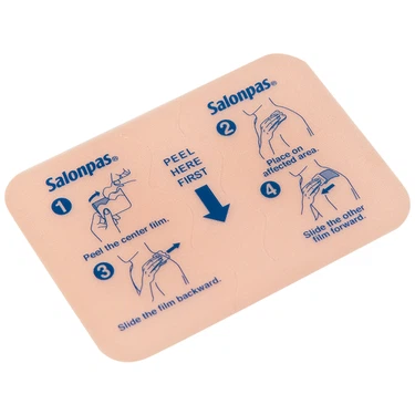 Cao dán giảm đau Salonpas Pain Relief Patch dùng trong các cơn đau vai, đau cổ (7cm x 10 cm - 3 miếng)