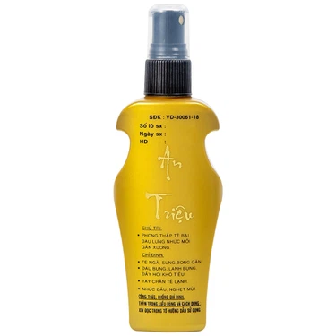 Cồn Xoa Bóp An Triệu hỗ trợ điều trị phong thấp, tê bại, đau lưng, nhức mỏi gân xương (100ml)