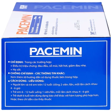 Viên nén Pacemin Hataphar điều trị triệu chứng đau đầu, sổ mũi, hắt hơi, giảm đau nhẹ (50 vỉ x 10 viên)