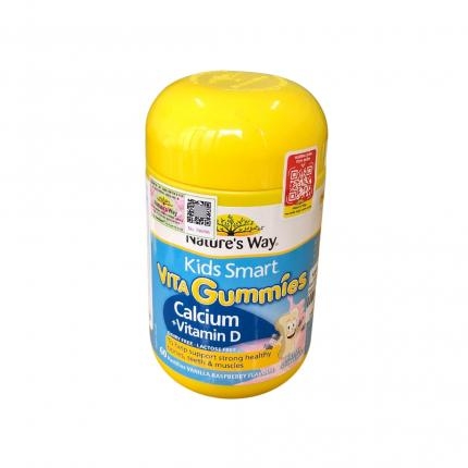 Nature's Way Vita Gummies Calcium + Vitamin D - Hỗ trợ xương chắc khỏe