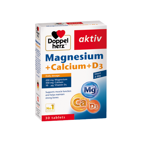Thực phẩm bảo vệ sức khỏe Magnesium + Calcium + D3 (30 viên)