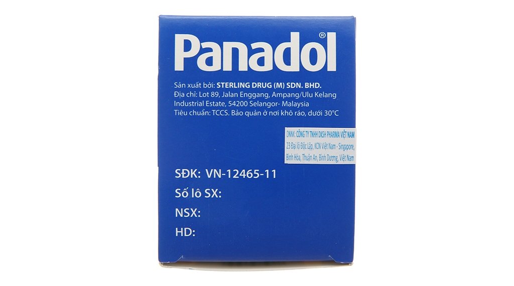 Panadol 500mg giảm đau, hạ sốt (10 vỉ x 12 viên)