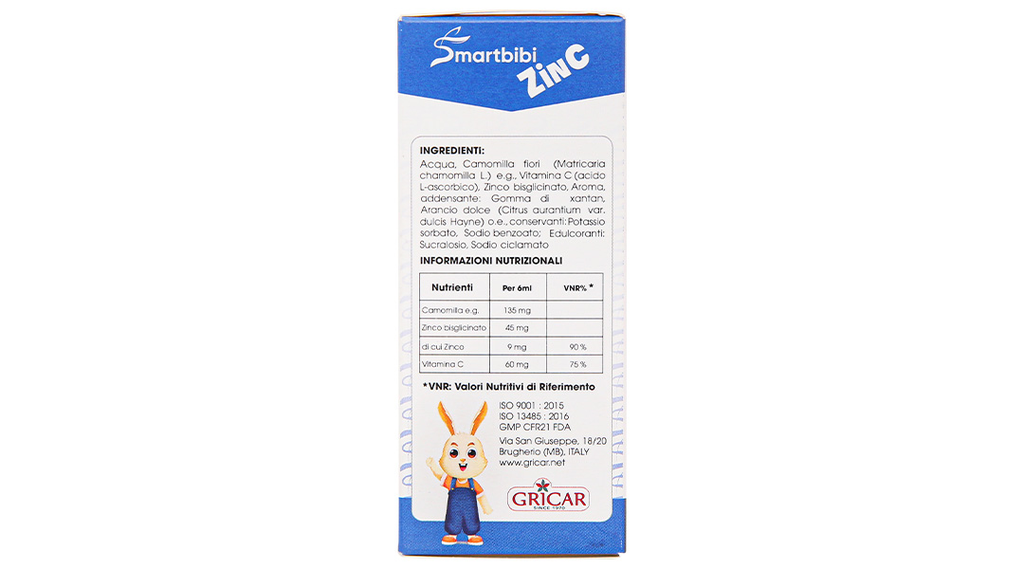 Siro Smartbibi Zinc hỗ trợ cải thiện tình trạng biếng ăn cho bé chai 30ml