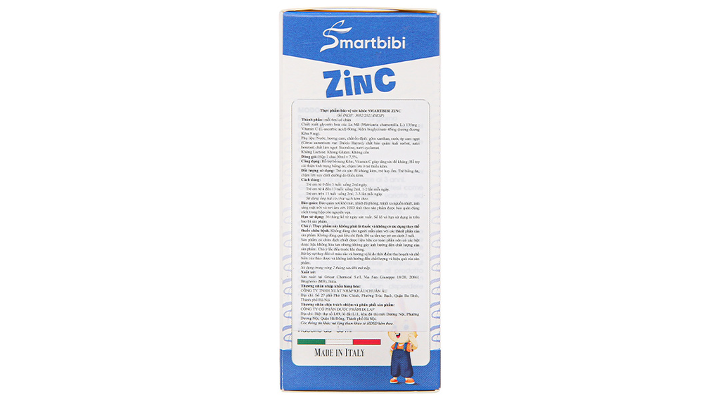 Siro Smartbibi Zinc hỗ trợ cải thiện tình trạng biếng ăn cho bé chai 30ml
