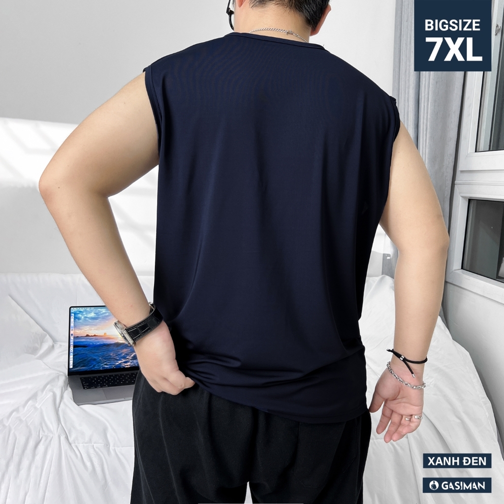 Áo Ba lỗ Bigsize trơn Xanh đen