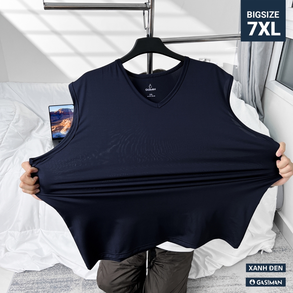 Áo Ba lỗ Bigsize trơn Xanh đen