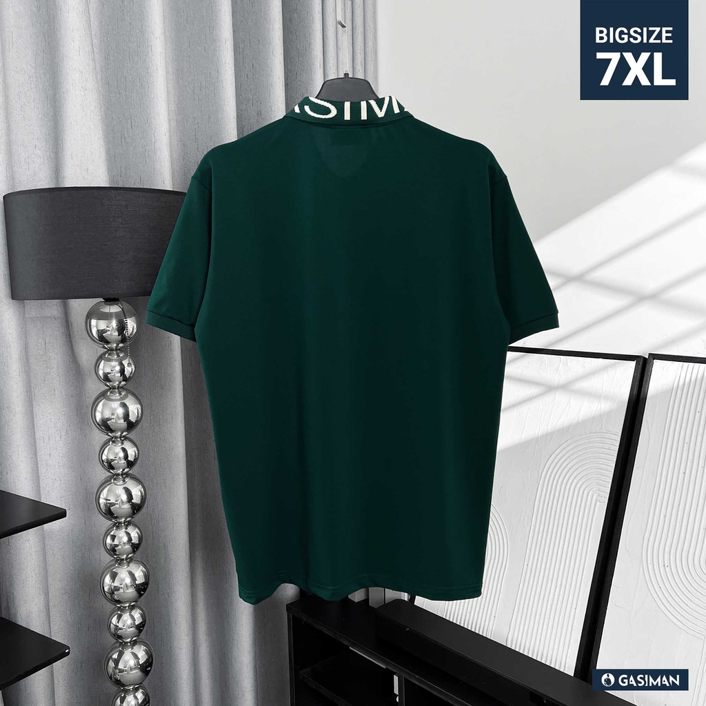 Áo Polo Cổ Chữ GASI Xanh Rêu