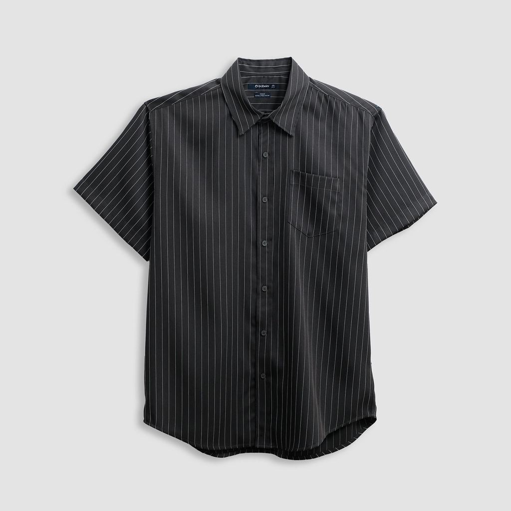 Áo Sơ Mi Bigsize Oxford Kẻ sọc Xám lông chuột