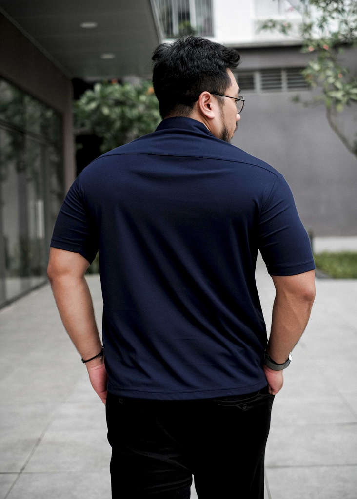 Polo Bigsize Thể Thao Xanh Đen Trụ viền