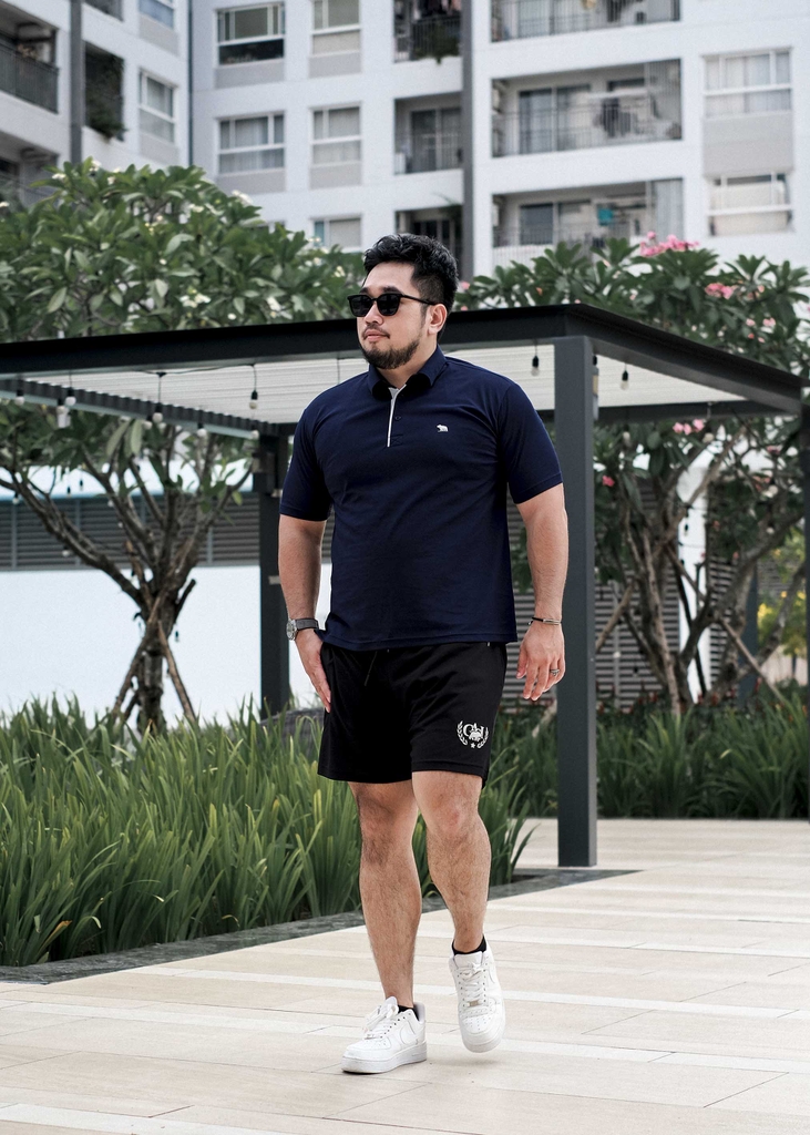 Quần thun Mè Lưới Ngắn Trên Gói Màu Đen