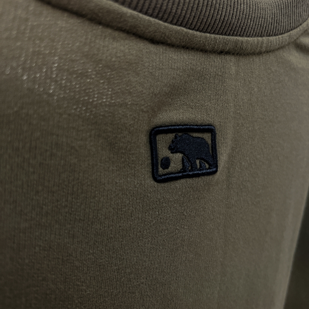 Áo Thun Tay dài Bigsize Thêu GA Màu Xanh rêu