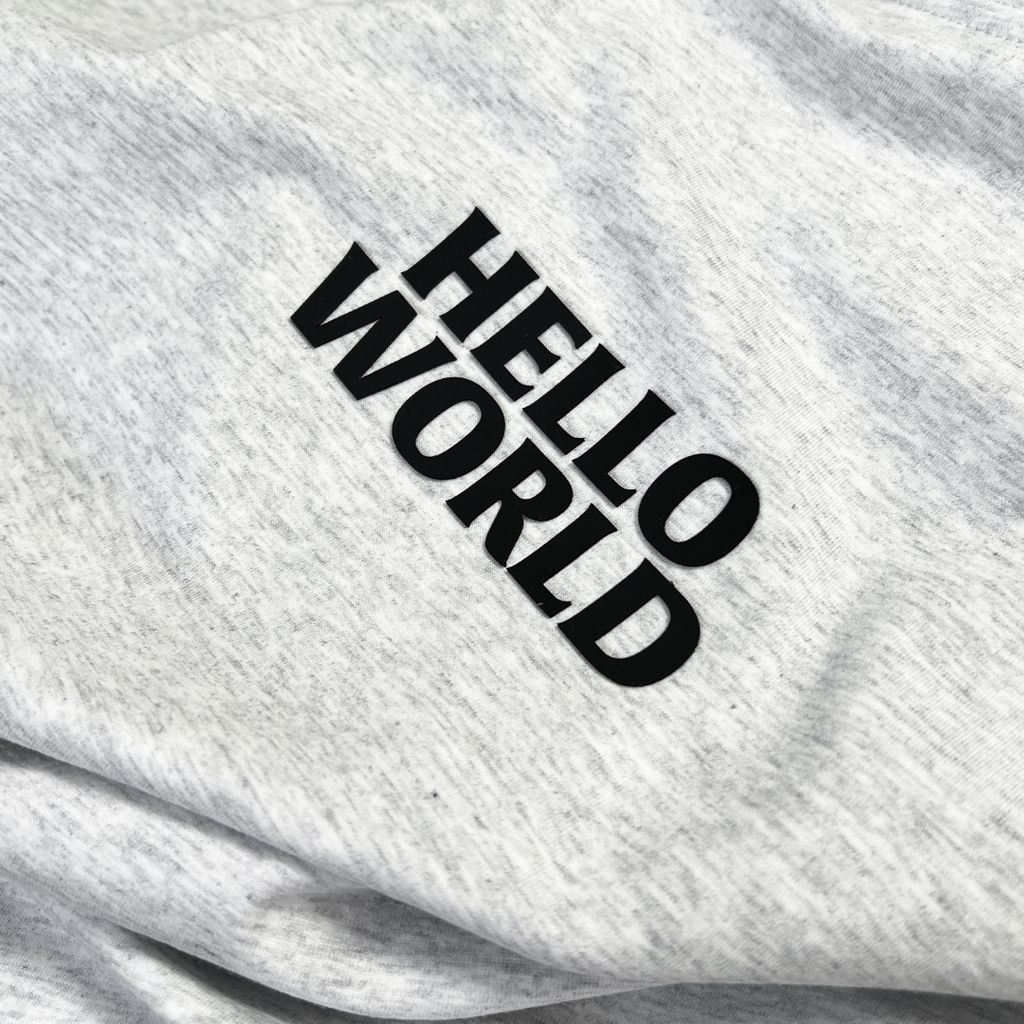 Áo Ba Lỗ Bigsize Hello World Màu Xám Hạt Tiêu